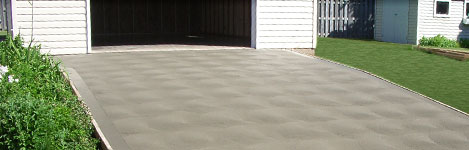 Chatham construction and concrete driveway project.
