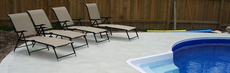 Chatham construction and concrete patio project.